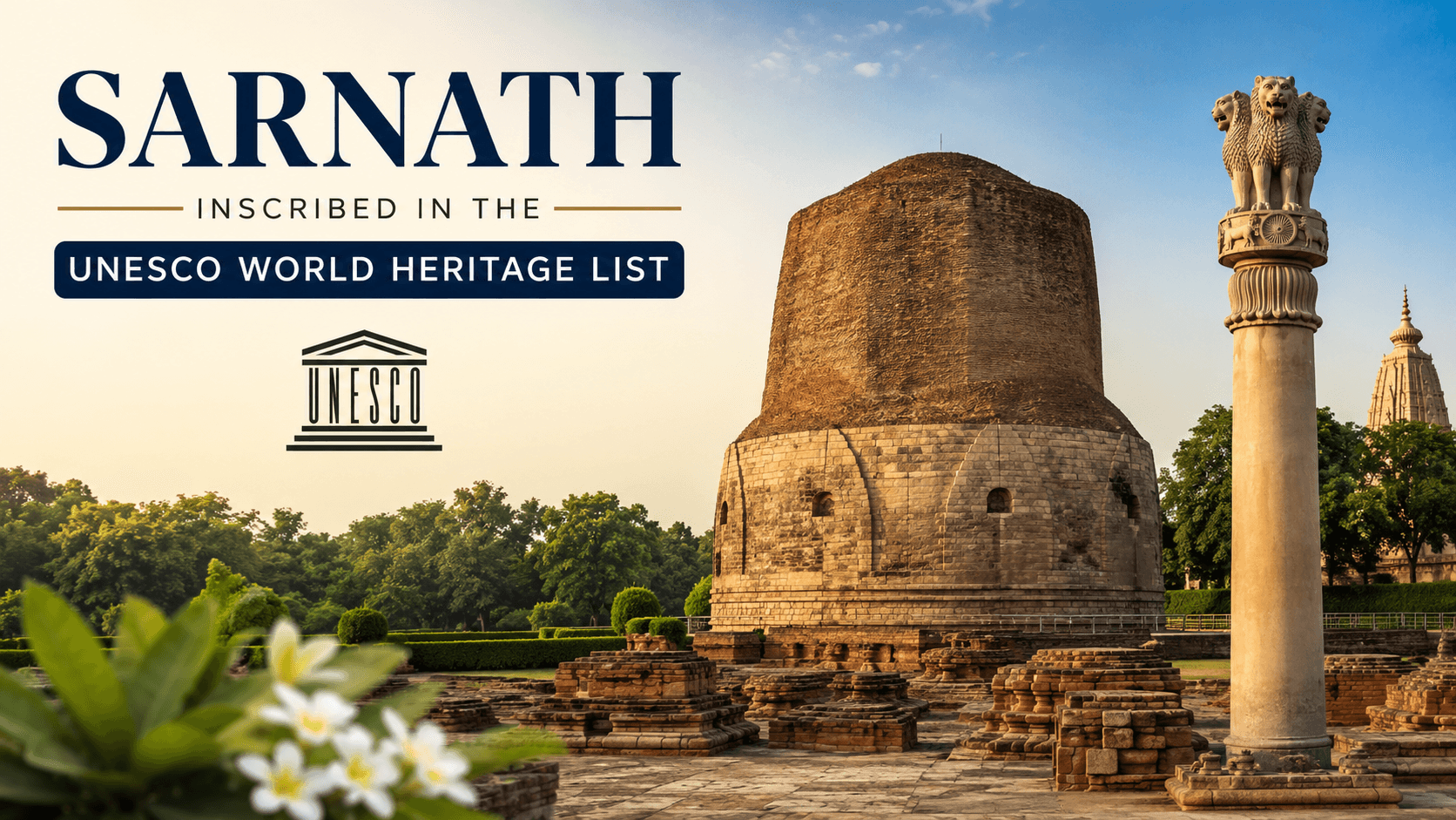 'Sarnath' Inscribed as UNESCO World Heritage Site